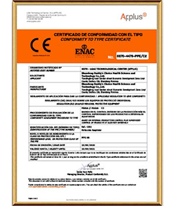 FFP2 CE Certification Module B+C2 issued by Applus