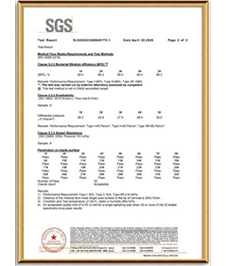 SGS Report ASTM F2100 Level3