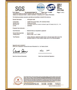 SGS Test Report ASTM F2100 Level3