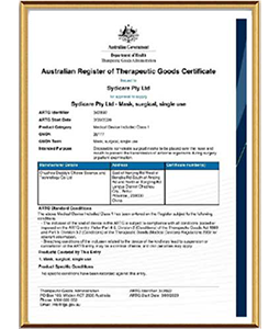 TGA Certificate